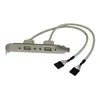 Image de StarTech.com Cable adaptateur USB 2.0 IDC 5 broches vers plaque a 2 ports USB A - 2x IDC femelle - 2x USB 2.0 A femelles - panneau USB - USB pour connecteur en ligne 5 broches