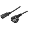 Image de StarTech.com 2m (6ft) Computer Power Cord, 18AWG, EU Schuko to C13 Power Cord, 10A 250V, Black Replacement AC Cord, TV/Monitor Power Cable, Schuko CEE 7/7 to IEC 60320 C13 Power Cord - PC Power Supply Cable - cable d'alimentation - power IEC 60320 C13 pou