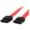 Image de Câble Sata De 46 Cm - Cordon Serial Ata En Rouge - Câble Sata De 60 Cm