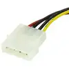 Image de Startech.com Câble Adaptateur D'alimentation Molex Vers Sata - Lp4 Mâle Vers Sata Power Femelle - 15 Cm