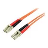 Image de StarTech.com 1m Fiber Optic Cable - Multimode Duplex 62.5/125 - LSZH - LC/LC - OM1 - LC to LC Fiber Patch Cable (FIBLCLC1) - cable reseau - 1 m - orange