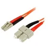 Image de StarTech.com 3m Fiber Optic Cable - Multimode Duplex 62.5/125 - LSZH - LC/SC - OM1 - LC to SC Fiber Patch Cable (FIBLCSC3) - cable reseau - 3 m