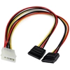 Image de Startech.com Câble D'alimentation Adaptateur En Y Molex Vers Double Sata - 30 Cm