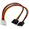 Image de STARTECH Câble dalimentation en Y interne Molex vers SATA de 30 cm - Répartiteur / Splitter LP4 (M) vers 2x SATA