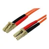 Image de StarTech.com 30m Fiber Optic Cable - Multimode Duplex 50/125 - LSZH - LC/LC - OM2 - LC to LC Fiber Patch Cable (50FIBLCLC30) - cable reseau - 30 m - orange