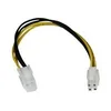 Image de StarTech.com Cable d'extension d'alimentation processeur P4 4 broches ATX12V 20 cm -M/F - rallonge de cable d'alimentation - ATX12V 4 broches pour ATX12V 4 broches - 20 cm