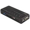 Image de StarTech.com Switch KVM USB VGA a 4 ports avec cables - Kit commutateur ecran clavier souris - Noir - commutateur ecran-clavier-souris/audio - 4 ports