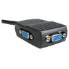 Image de Câble répartiteur vidéo VGA 1x (M) vers 2x (F) - Splitter VGA alimenté par USB - 1x VGA (M) vers 2x VGA (F) - Noir - ST122LE