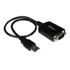 Image de StarTech.com Cable adaptateur de 30 cm USB vers serie DB9 RS232 - Memorisation de port COM - 1x DB-9 male - 1x USB A male - adaptateur serie - USB - RS-232