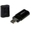 Image de StarTech.com Carte son USB - Adaptateur audio 3,5 mm - Carte son externe - Noir - Carte son externe (ICUSBAUDIOB) - carte son