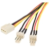 Image de Startech.com Câble D'alimentation En Y Pour Ventilateur Molex De 30 Cm - Câble Répartiteur 1x Tx3 (f) Vers 2x Tx3 (m)