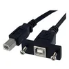 Image de StarTech.com Cable USB 30 cm monte sur panneau B vers B - F/M - cable USB - USB type B pour USB type B - 30 cm