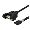 Image de StarTech.com Cable adaptateur USB 2.0 IDC 5 broches vers USB A interne - Montable sur boîtier - 1x IDC femelle - 1x USB 2.0 A femelle - cable interne USB vers externe - USB pour connecteur 2.0 USB 5 broches - 30 cm