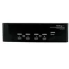 Image de StarTech.com Commutateur KVM USB et double ecran DVI / VGA a 4 ports avec audio et hub USB 2.0 - Switch ecran clavier souris - commutateur ecran-clavier-souris/audio/USB - 4 ports