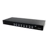 Image de StarTech.com Commutateur USB VGA KVM 8 ports a montage sur rack avec audio (cables audio inclus) - commutateur ecran-clavier-souris/audio - 8 ports