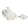 Image de StarTech.com Cat 6 RJ45 Stranded Modular Plug Connector - 50 Pack (CRJ45C6STR50) - connecteur de reseau - clair