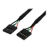 Image de StarTech.com Cable adaptateur interne carte mere 5 broches USB IDC de 46 cm - F/F - cable USB - IDC 5 broches pour IDC 5 broches - 45.7 cm