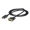 Image de StarTech.com DisplayPort to DVI Cable - 6ft / 2m - 1920 x 1200 - M/M â DP to DVI Adapter Cable â Passive DisplayPort Monitor Cable (DP2DVI2MM6) - cable d'adaptateur video - DVI-D pour DisplayPort - 1.8 m