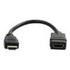 Image de StarTech.com Cable de protection pour port HDMI Ultra HD 4k x 2k - M/F (HDMIEXTAA6IN) - cable HDMI - 15 cm