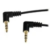 Image de StarTech.com Cable audio stereo Slim 3,5 mm a angle droit de 30 cm - M/M - cable audio - 30 cm
