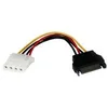 Image de StarTech.com Cable adaptateur d'alimentation SATA 15 cm vers LP4 - F/M - adaptateur secteur - alimentation SATA pour alimentation interne 4 plots - 15 cm
