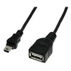 Image de StarTech.com Cable Mini USB 2.0 de 30cm - Cordon USB A vers Mini B - Femelle / Male - Noir - cable USB - USB pour mini USB type B - 30 cm