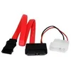 Image de StarTech.com Cable adaptateur 30 cm Slimline SATA vers SATA avec alimentation LP4 - cable SATA - 30 cm