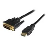 Image de StarTech.com Cable HDMI vers DVI-D de 2 m - M/M - cable adaptateur - HDMI / DVI - 2 m