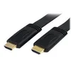 Image de StarTech.com Cable plat HDMI haute vitesse Ultra HD 4K x 2K avec Ethernet de 5m - Cordon HDMI vers HDMI - Male / Male - Noir - cable HDMI avec Ethernet - 5 m