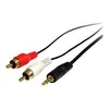 Image de StarTech.com Cable audio stereo de 1 m - Male 3,5 mm vers male 2 x RCA - cable audio - 92 cm