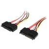 Image de StarTech.com Cable d'extension pour donnees et alimentation SATA 22 broches 30 cm - cable d'extension SATA - 30.5 cm