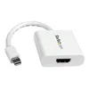 Image de StarTech.com Adaptateur video Mini DisplayPort vers HDMI - Convertisseur Mini DP vers HDMI - M/F - 1920x1200 - Blanc - adaptateur video - DisplayPort / HDMI - 17 cm