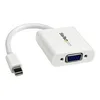 Image de StarTech.com Adaptateur video Mini DisplayPort vers VGA - Convertisseur Mini DP vers HD15 - M/F - 1920x1200 - Blanc - convertisseur video - blanc