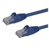 Image de StarTech.com Cable reseau Cat6 Gigabit UTP sans crochet de 1m - Cordon Ethernet RJ45 anti-accroc - Cable patch Male / Male - Gris - cordon de raccordement - 5 m - bleu