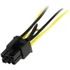Image de Câble dalim. SATA vers PCIe 6 broches - STARTECH - 15 cm - Adaptateur dalimentation pour carte vidéo