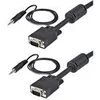 Image de StarTech.com Cable video coaxial pour ecran VGA haute resolution 5 m avec audio HD15 M/M - cable VGA - 5 m