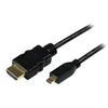 Image de StarTech.com Cable HDMI haute vitesse avec Ethernet 0,5 m - HDMI vers HDMI Micro - M/M - cable HDMI avec Ethernet - 50 cm