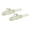 Image de StarTech.com Cable reseau Cat6 Gigabit UTP sans crochet de 15m - Cordon Ethernet RJ45 anti-accroc - Cable patch Male / Male - Blanc - cordon de raccordement - 15 m - blanc