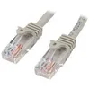 Image de StarTech.com Cable reseau Cat5e UTP sans crochet de 15 m - Cordon Ethernet RJ45 anti-accroc - Cable patch - M/M - Gris - cordon de raccordement - 15 m - gris