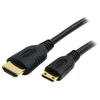 Image de StarTech.com Cable HDMI haute vitesse de 50 cm avec Ethernet - Cordon HDMI vers Mini HDMI - M/M - Noir - Plaques or - HDMI avec cable Ethernet - 50 cm