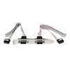 Image de StarTech.com Support de port serie DB9 16 pouces a 2 ports vers en-tête 10 broches - panneau serie - 40.64 cm