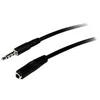 Image de StarTech.com Cable d'extension de casque TRRS 4 positions 3,5 mm de 2 m - M/F - rallonge pour casque micro - 2 m