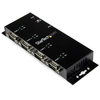 Image de Startech.com Hub Adaptateur Usb Vers Série Db9 Rs232 4 Ports   Montage Sur Rail Din Industriel Et Mural
