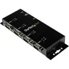 Image de STARTECH.COM Hub adaptateur USB vers série DB9 RS232 4 ports - Montage sur rail DIN industriel et mural - Adaptateur série - USB 2.0