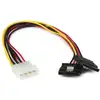 Image de Startech.com Câble Adaptateur D'alimentation Interne Lp4 (4 Broches) - Mâle Vers 2x Sata Femelle - 30 Cm