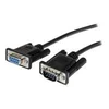 Image de StarTech.com Cable serie DB9 RS232 en liaison directe de 2 m - Noir - M/F - rallonge de cable serie - DB-9 pour DB-9 - 2 m
