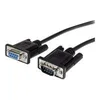 Image de StarTech.com Cable serie DB9 RS232 en liaison directe 3 m - M/F - Noir - rallonge de cable serie - 3 m
