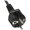 Image de Câble dalimentation en trèfle Schuko CEE7 vers IEC 320 C5 de 2 m pour PC portable - STARTECH - Noir