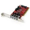 Image de Carte contrôleur PCI à 4 ports USB 3.0 SuperSpeed - STARTECH - Adaptateur avec alimentation SATA / SP4