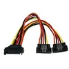 Image de StarTech.com Cable repartiteur en Y d'alimentation SATA vers 2x SATA avec verrouillage - 15 cm - Cable doubleur alimentation SATA - repartiteur d'alimentation - alimentation SATA pour alimentation SATA - 15.24 cm